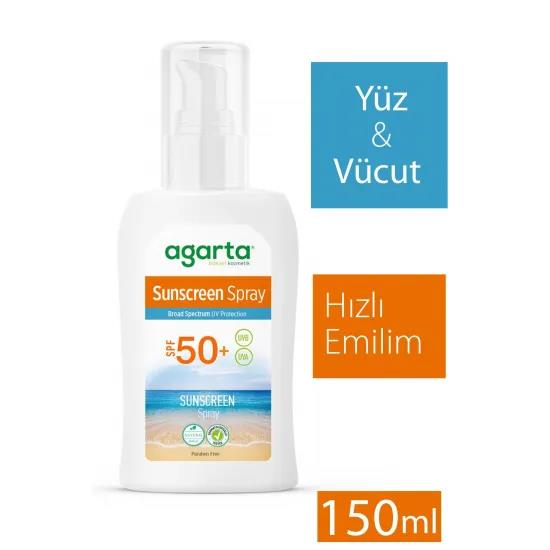 AGARTA DOĞAL GÜNEŞ SPREYİ 50 SPF 150 ML